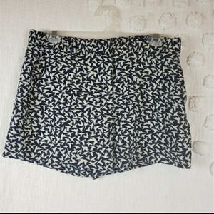 Zara Navy Blue & White Bird Shorts
